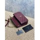 AAAAA Replica YSL Saint Laurent Loulou Small Quilted Bag in Burgundy Fake Clone
