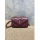 AAAAA Replica YSL Saint Laurent Loulou Small Quilted Bag in Burgundy Fake Clone