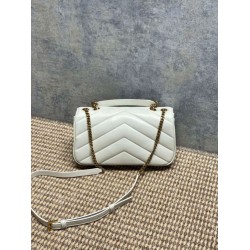 AAAAA Replica YSL Saint Laurent Loulou Small Quilted Bag in Black Fake Clone