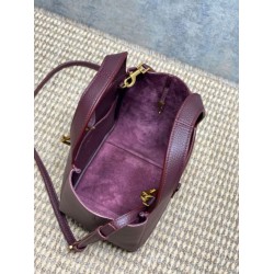 AAAAA Replica YSL Saint Laurent Le 5 à 7 Bea Baby Tote Bag in Burgundy Fake Clone