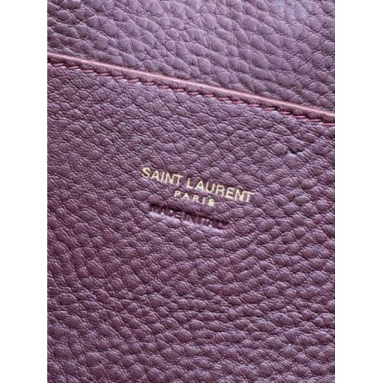 Best Replica YSL Saint Laurent Le 5 à 7 Bea Baby Tote Bag in Burgundy Knockoff AAAAA Replica YSL Saint Laurent Le 5 à 7 Bea Baby Tote Bag in Burgundy Fake Clone