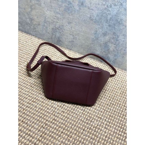 Best Replica YSL Saint Laurent Le 5 à 7 Bea Baby Tote Bag in Burgundy Knockoff AAAAA Replica YSL Saint Laurent Le 5 à 7 Bea Baby Tote Bag in Burgundy Fake Clone