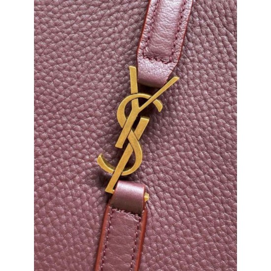 Best Replica YSL Saint Laurent Le 5 à 7 Bea Baby Tote Bag in Burgundy Knockoff AAAAA Replica YSL Saint Laurent Le 5 à 7 Bea Baby Tote Bag in Burgundy Fake Clone