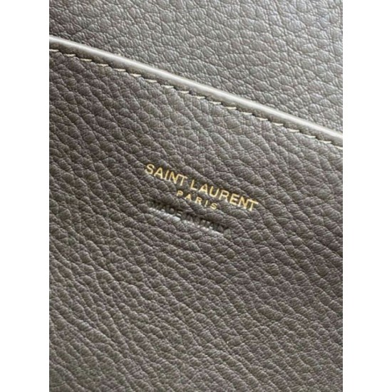 AAAAA Replica YSL Saint Laurent Le 5 à 7 Bea Baby Tote Bag in Dark Green Fake Clone