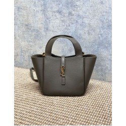 AAAAA Replica YSL Saint Laurent Le 5 à 7 Bea Baby Tote Bag in Dark Green Fake Clone