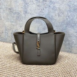 AAAAA Replica YSL Saint Laurent Le 5 à 7 Bea Baby Tote Bag in Dark Green Fake Clone