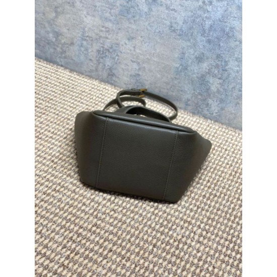 AAAAA Replica YSL Saint Laurent Le 5 à 7 Bea Baby Tote Bag in Dark Green Fake Clone