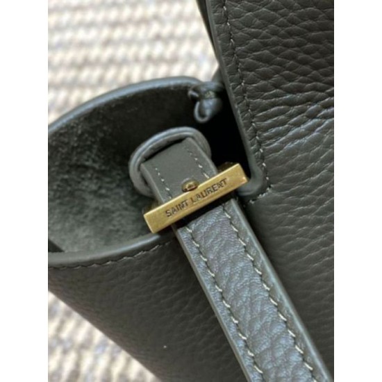 AAAAA Replica YSL Saint Laurent Le 5 à 7 Bea Baby Tote Bag in Dark Green Fake Clone