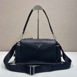AAAAA Replica Prada Brique Explore Crossbody Bag 2VH206 Black Fake Clone