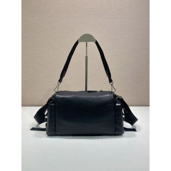 AAAAA Replica Prada Brique Explore Crossbody Bag 2VH206 Black Fake Clone