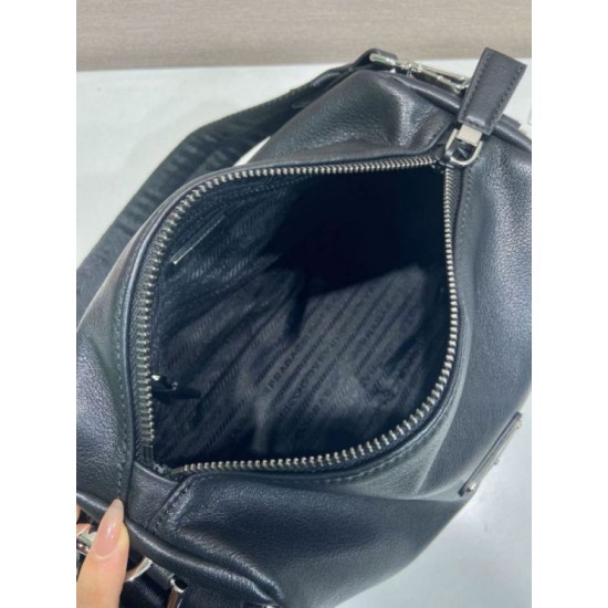 AAAAA Replica Prada Brique Explore Crossbody Bag 2VH206 Black Fake Clone