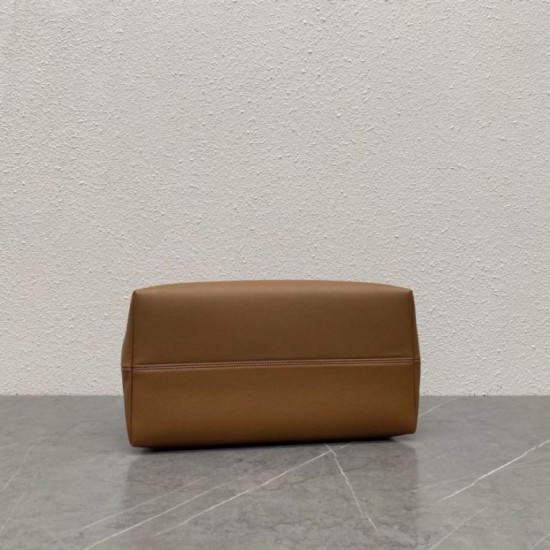 AAAAA Replica Celine Doctor Clutch in Soft Calfskin Brown Fake Clone