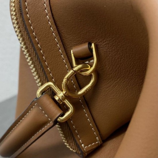 AAAAA Replica Celine Doctor Clutch in Soft Calfskin Brown Fake Clone