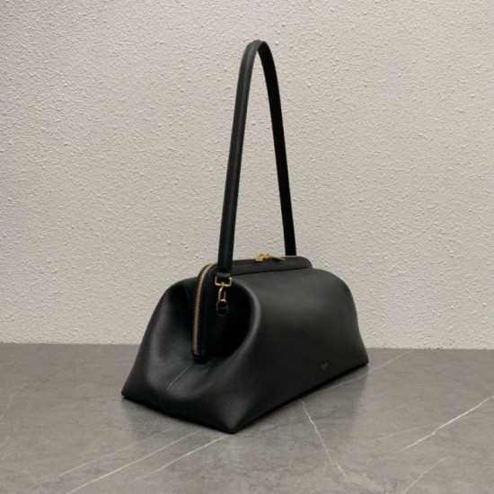AAAAA Replica Celine Doctor Clutch in Soft Calfskin Black Fake Clone