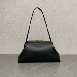 AAAAA Replica Celine Doctor Clutch in Soft Calfskin Black Fake Clone