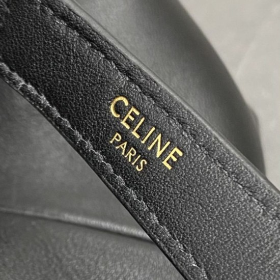 AAAAA Replica Celine Doctor Clutch in Soft Calfskin Black Fake Clone