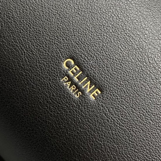 AAAAA Replica Celine Doctor Clutch in Soft Calfskin Black Fake Clone