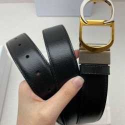 AAAAA Replica Dior 30 Montaigne Reversible Belt with CD Buckle and Logo 35MM Black Fake Clone