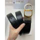 AAAAA Replica Dior 30 Montaigne Reversible Belt with CD Buckle and Logo 35MM Black Fake Clone