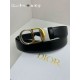 AAAAA Replica Dior 30 Montaigne Reversible Belt with CD Buckle and Logo 35MM Black Fake Clone