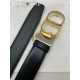 AAAAA Replica Dior 30 Montaigne Reversible Belt with CD Buckle and Logo 35MM Black Fake Clone