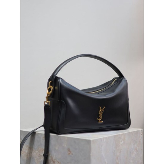 Super Clone Knockoff YSL Saint Laurent Soft Camera Bag Black