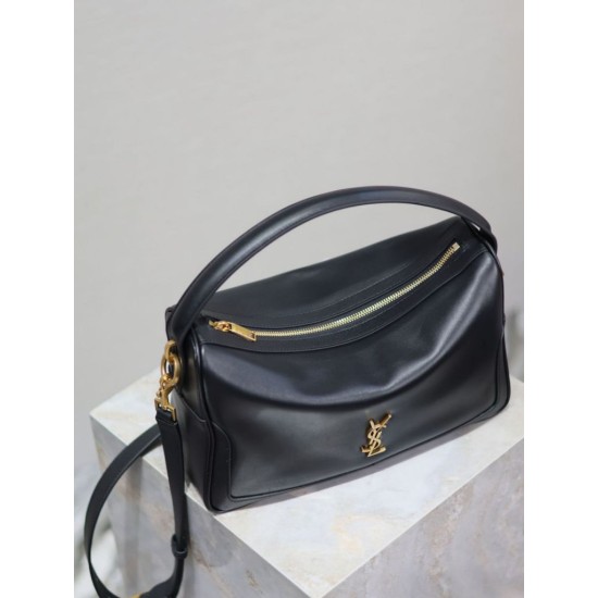 Super Clone Knockoff YSL Saint Laurent Soft Camera Bag Black