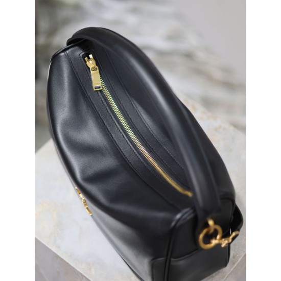 Super Clone Knockoff YSL Saint Laurent Soft Camera Bag Black