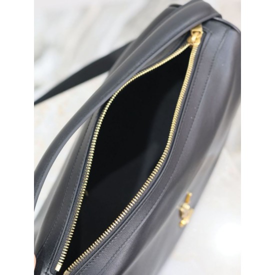 Super Clone Knockoff YSL Saint Laurent Soft Camera Bag Black