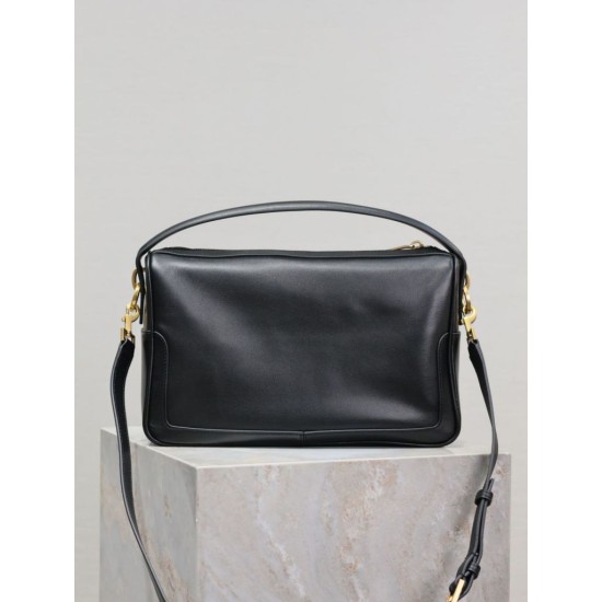 Super Clone Knockoff YSL Saint Laurent Soft Camera Bag Black