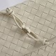 Super Clone Knockoff Bottega Veneta Giorno Intrecciato Shoulder Bag White