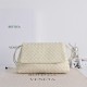 Super Clone Knockoff Bottega Veneta Giorno Intrecciato Shoulder Bag White