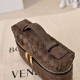 High Quality Replica Bottega Veneta Makeup Bag Coffee Suede Super Clone Knockoff Bottega Veneta Makeup Bag Coffee Suede