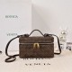 High Quality Replica Bottega Veneta Makeup Bag Coffee Suede Super Clone Knockoff Bottega Veneta Makeup Bag Coffee Suede