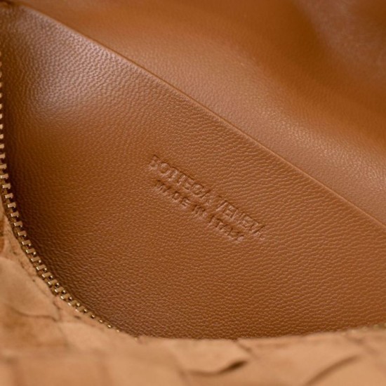 Super Clone Knockoff Bottega Veneta Makeup Bag Brown Suede