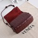 Super Clone Knockoff Bottega Veneta Notturno Intrecciato Shoulder Bag Burgundy