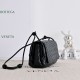 Super Clone Knockoff Bottega Veneta Notturno Intrecciato Shoulder Bag Black