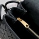 Super Clone Knockoff Bottega Veneta Notturno Intrecciato Shoulder Bag Black