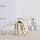 Super Clone Knockoff Bottega Veneta Notturno Intrecciato Shoulder Bag White