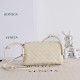Super Clone Knockoff Bottega Veneta Notturno Intrecciato Shoulder Bag White