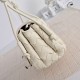 Super Clone Knockoff Bottega Veneta Notturno Intrecciato Shoulder Bag White