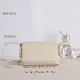 Super Clone Knockoff Bottega Veneta Notturno Intrecciato Shoulder Bag White