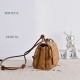 Super Clone Knockoff Bottega Veneta Notturno Intrecciato Shoulder Bag Brown Suede