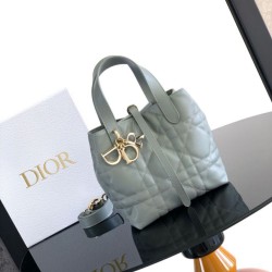 Super Clone Knockoff Dior Toujours Small Vertical Tote Bag Blue