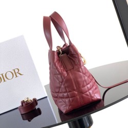 Super Clone Knockoff Dior Toujours Small Vertical Tote Bag Red