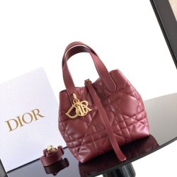 Super Clone Knockoff Dior Toujours Small Vertical Tote Bag Red
