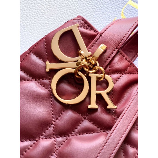 Super Clone Knockoff Dior Toujours Small Vertical Tote Bag Red