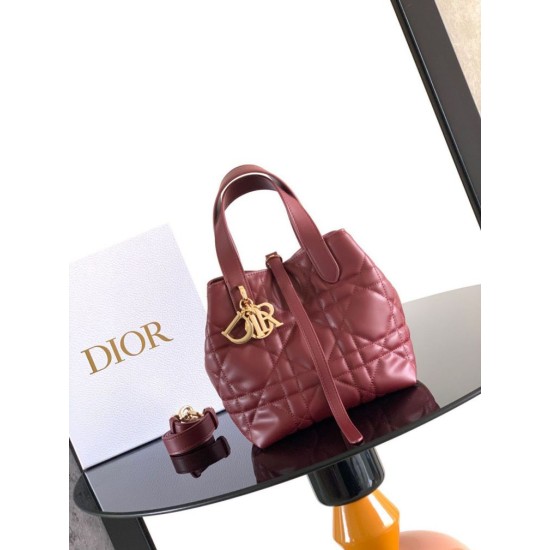 Super Clone Knockoff Dior Toujours Small Vertical Tote Bag Red