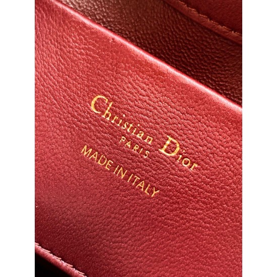 Super Clone Knockoff Dior Toujours Small Vertical Tote Bag Red