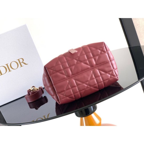 Super Clone Knockoff Dior Toujours Small Vertical Tote Bag Red